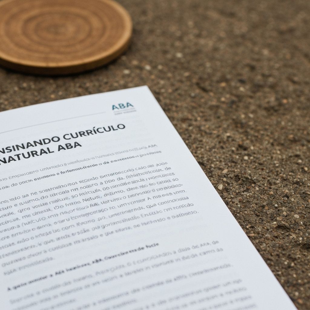 Como trabalhar o ensino via currículo natural na perspectiva da Análise do Comportamento (ABA)